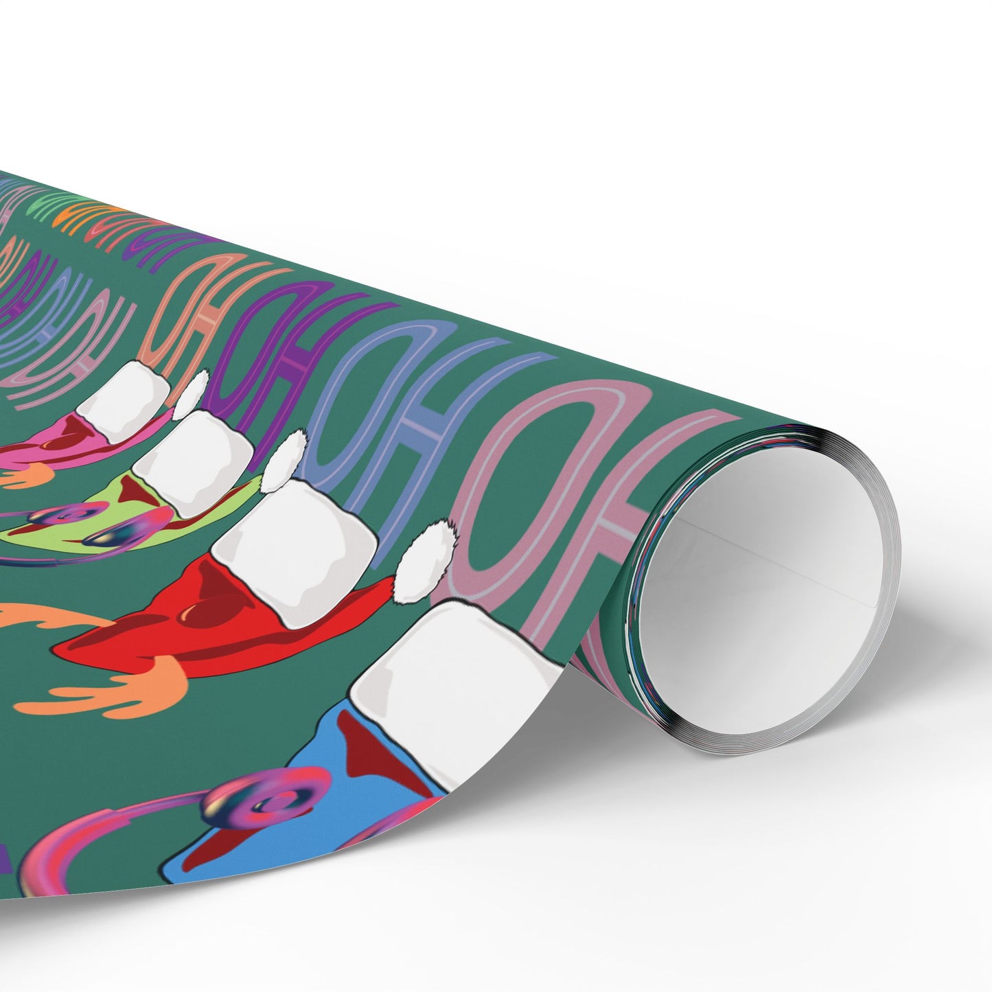 Hohoho Santa hat Wrapping Papers