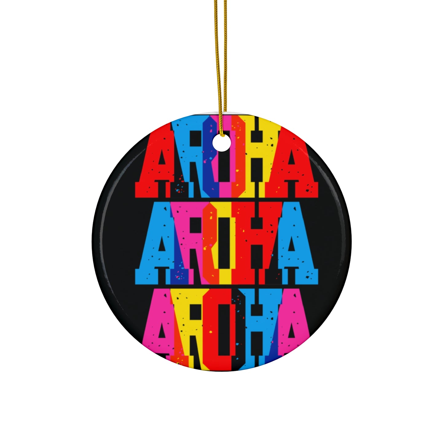 Ceramic Ornament, 2 Shapes ‘Aroha’ meaning Love