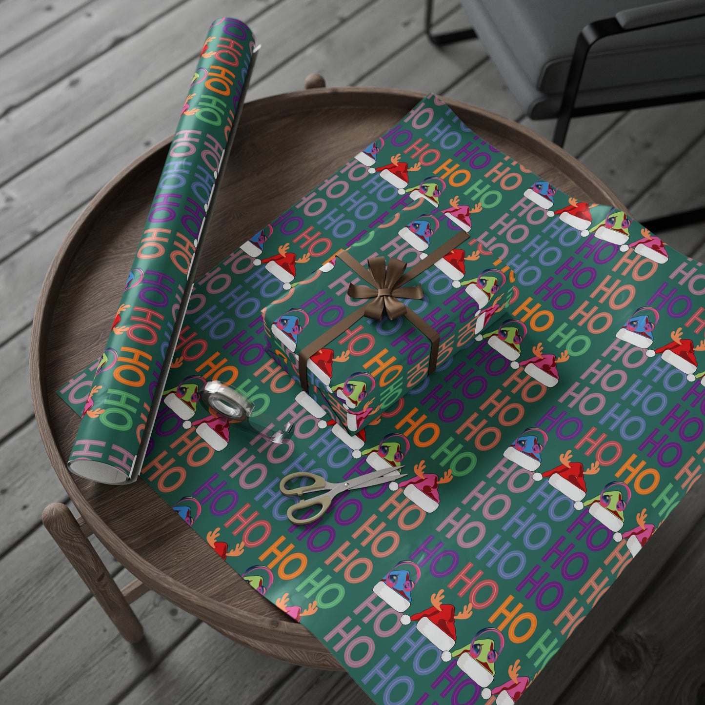 Hohoho Santa hat Wrapping Papers