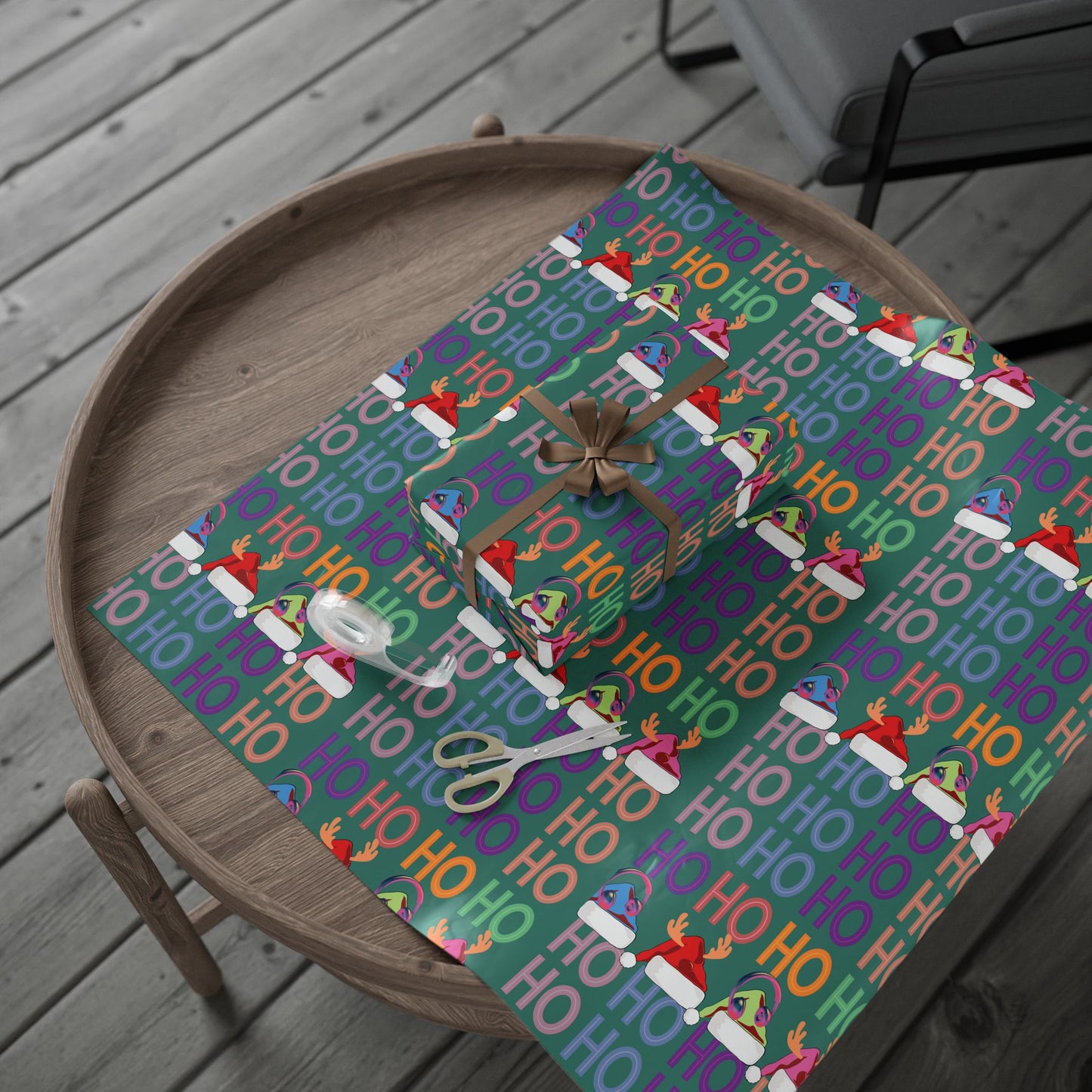 Hohoho Santa hat Wrapping Papers