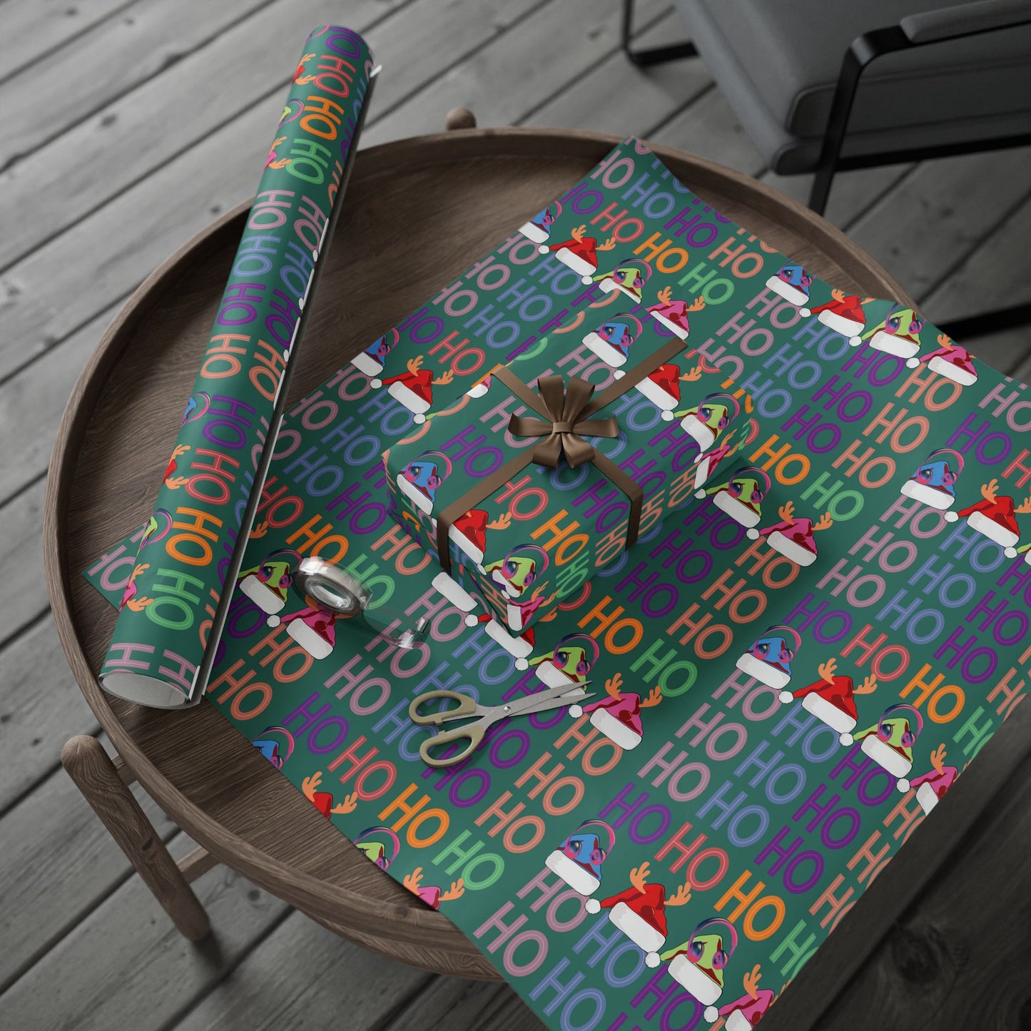 Hohoho Santa hat Wrapping Papers